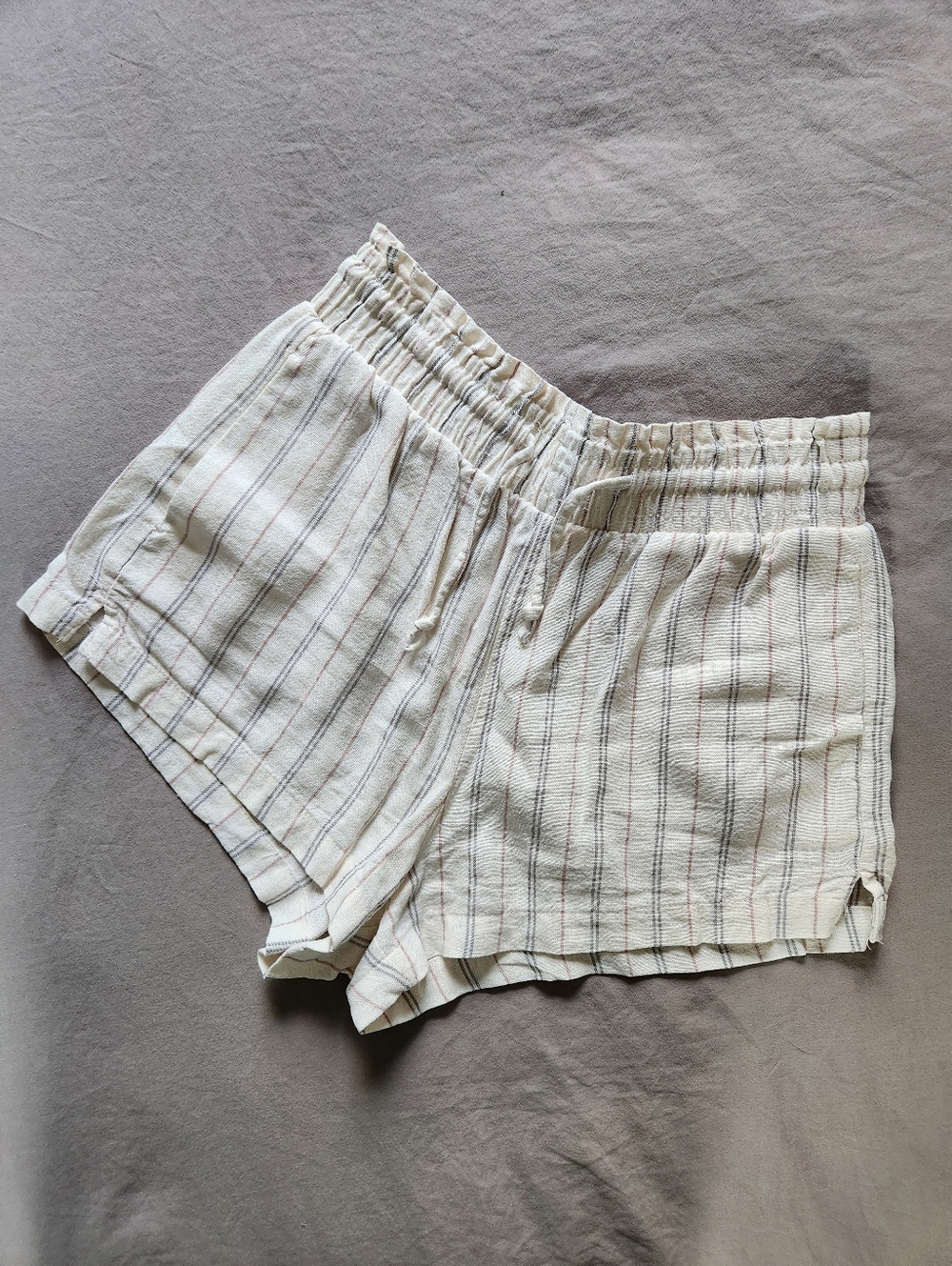 Aeropostale Striped Linen Boxer Shorts - Size Small